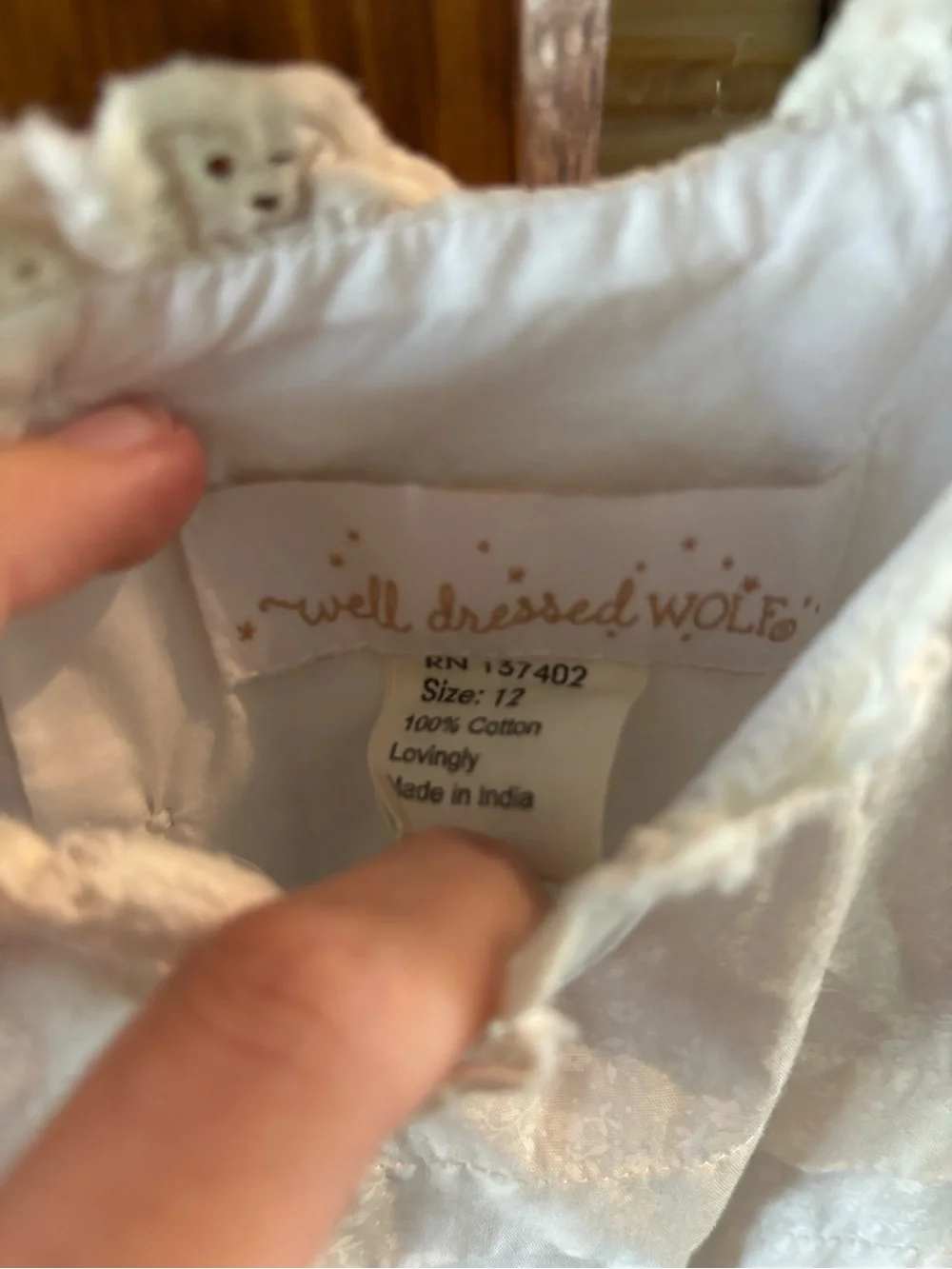 Well Dressed Wolf White Sleeveless Eyelet Dress